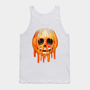 Face Melting Emoji Tank Top